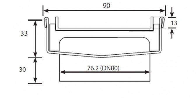 90Ti30MTL Tile Insert Drain