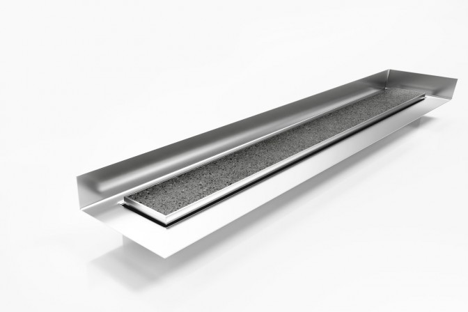 90TiMTLF Linear Drain with Tile Flange